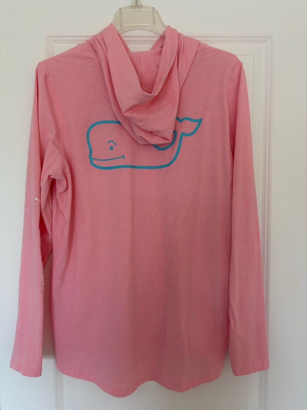 Vineyard Vines Pink Stretchy Long-Sleeve Hooded Tee - Picture 3 of 4